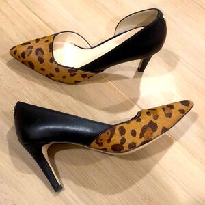 Leather & Cheetah Cole Haan, Size 7.5